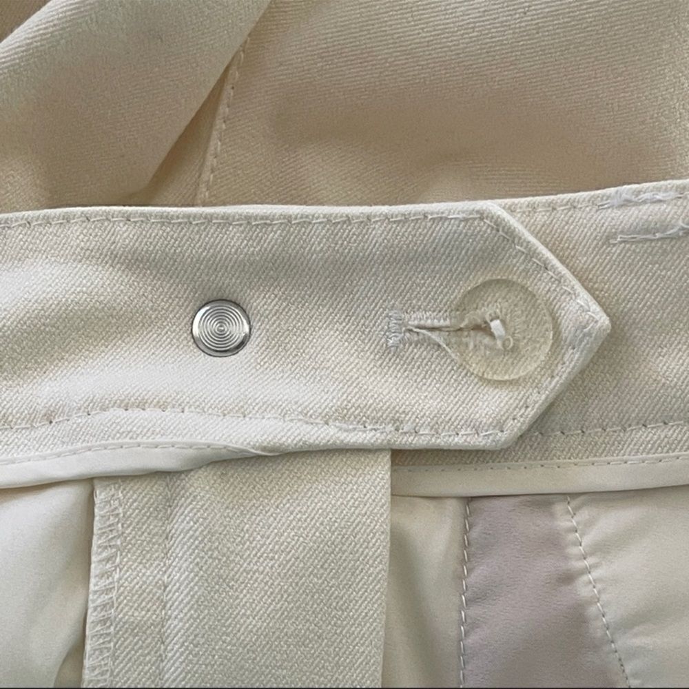 St. John Collection Ivory Wide Leg Trousers Size 4 - Picture 6 of 11